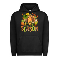 Pigment Black Tis' the season Fall American Football Urban Hoodie - RanaPortraitStore