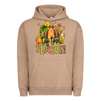 Pigment Burro Tis' the season Fall American Football Urban Hoodie - RanaPortraitStore