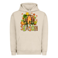 Pigment French Oak Tis' the season Fall American Football Urban Hoodie - RanaPortraitStore