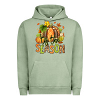 Pigment Oil Green Tis' the season Fall American Football Urban Hoodie - RanaPortraitStore