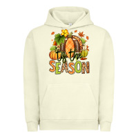 Pigment Pistachio Tis' the season Fall American Football Urban Hoodie - RanaPortraitStore