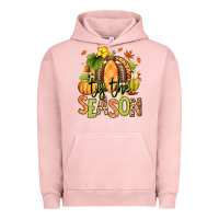 Pigment Salmon Tis' the season Fall American Football Urban Hoodie - RanaPortraitStore