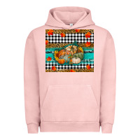 Pigment Salmon Fall Pumpkins Urban Hoodie - RanaPortraitStore