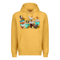 Mustard chicken coffee cups Premium Hoodie - texasbilliewilder