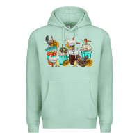 Seafoam chicken coffee cups Premium Hoodie - texasbilliewilder