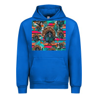 Cobalt Thanksgiving Turkey Urban Hoodie - RanaPortraitStore