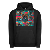 Pigment Black Thanksgiving Turkey Urban Hoodie - RanaPortraitStore