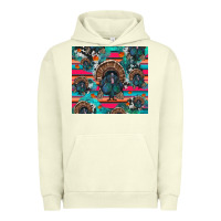 Pigment Pistachio Thanksgiving Turkey Urban Hoodie - RanaPortraitStore