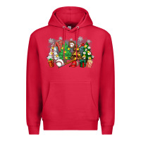 Cardinal christmas trees with baseball Premium Hoodie - Zillion Design Studio