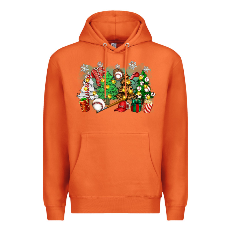 Christmas Trees With Baseball Premium Hoodie by Zillion Design Studio | Teevron