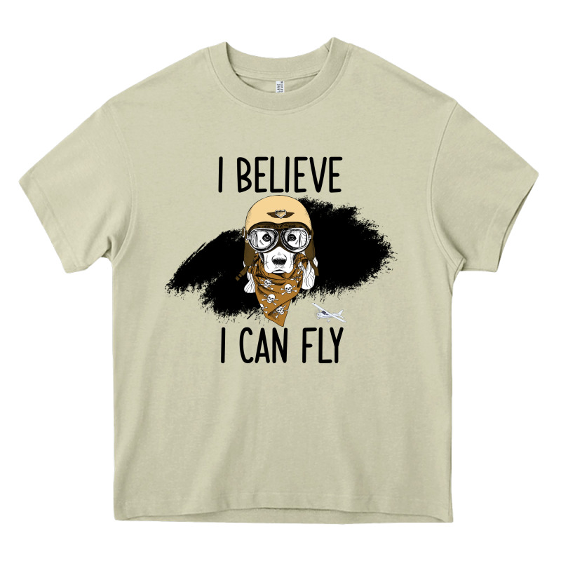 I Beleive I Can Fly, Dog, Heavy Core Tee by Bettercallsaul | Teevron
