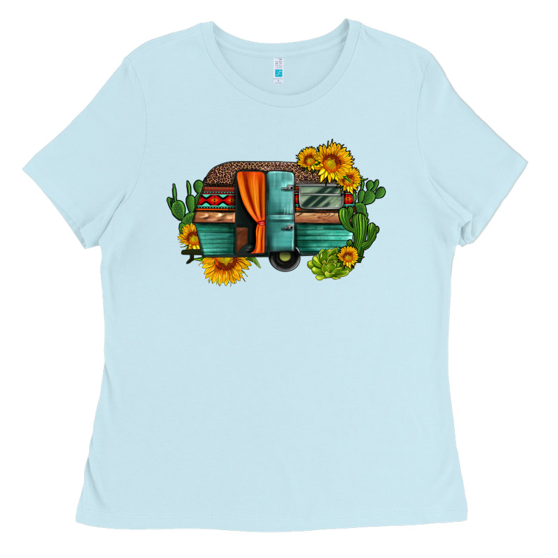 Caravan Sunflowers And Cactus Ladies Tee by Artiststas | Teevron