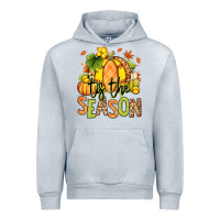 Heather Grey Tis' the season Fall Softball Urban Hoodie - RanaPortraitStore