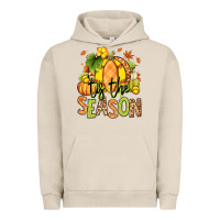 Pigment French Oak Tis' the season Fall Softball Urban Hoodie - RanaPortraitStore