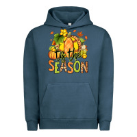 Pigment Midnight Navy Tis' the season Fall Softball Urban Hoodie - RanaPortraitStore
