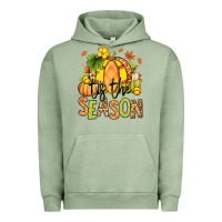 Pigment Oil Green Tis' the season Fall Softball Urban Hoodie - RanaPortraitStore