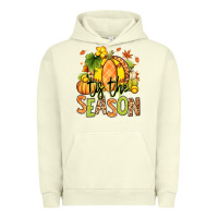 Pigment Pistachio Tis' the season Fall Softball Urban Hoodie - RanaPortraitStore