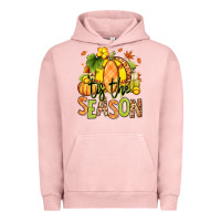 Pigment Salmon Tis' the season Fall Softball Urban Hoodie - RanaPortraitStore