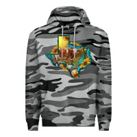 Slate Camo Western Texas Map With Longhorn Bull Premium Hoodie - RanaPortraitStore