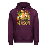 Mauve Wine Tis' the season Fall American Football Urban Hoodie - RanaPortraitStore
