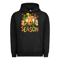 Pigment Black Tis' the season Fall American Football Urban Hoodie - RanaPortraitStore