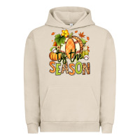 Pigment French Oak Tis' the season Fall American Football Urban Hoodie - RanaPortraitStore