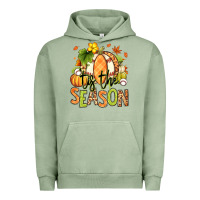 Pigment Oil Green Tis' the season Fall American Football Urban Hoodie - RanaPortraitStore