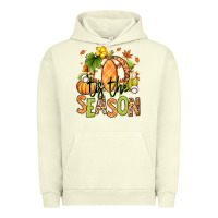 Pigment Pistachio Tis' the season Fall American Football Urban Hoodie - RanaPortraitStore