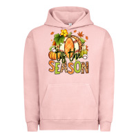 Pigment Salmon Tis' the season Fall American Football Urban Hoodie - RanaPortraitStore