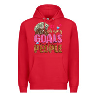 Red chasing goals not people Premium Hoodie - texasbilliewilder