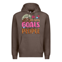 Coffee chasing goals not people Premium Hoodie - texasbilliewilder