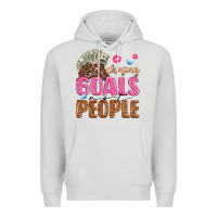 Dove Grey chasing goals not people Premium Hoodie - texasbilliewilder