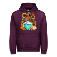 Mauve Wine Western Fall gnome Urban Hoodie - RanaPortraitStore