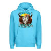 Ocean Blue cant be tamed Premium Hoodie - texasbilliewilder
