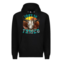 Black cant be tamed Premium Hoodie - texasbilliewilder