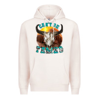 Pale Pink cant be tamed Premium Hoodie - texasbilliewilder