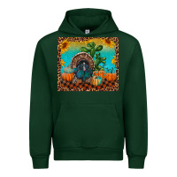 Forest Green Western Fall Thanksgiving Turkey Urban Hoodie - RanaPortraitStore
