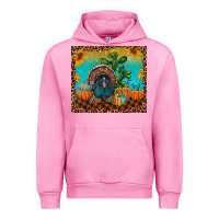 Fuchsia Pink Western Fall Thanksgiving Turkey Urban Hoodie - RanaPortraitStore
