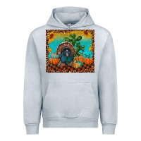 Heather Grey Western Fall Thanksgiving Turkey Urban Hoodie - RanaPortraitStore