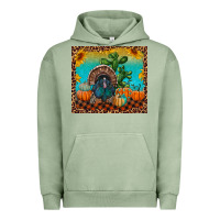 Pigment Oil Green Western Fall Thanksgiving Turkey Urban Hoodie - RanaPortraitStore