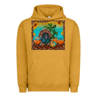 Pigment Peanut Butter Western Fall Thanksgiving Turkey Urban Hoodie - RanaPortraitStore