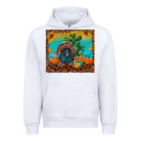 White Western Fall Thanksgiving Turkey Urban Hoodie - RanaPortraitStore