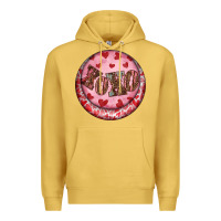 Antique Gold Western valentine's day xoxo round earrings Premium Hoodie - RanaPortraitStore
