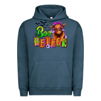 Pigment Midnight Navy Boo Heifer baby Cow Urban Hoodie - RanaPortraitStore