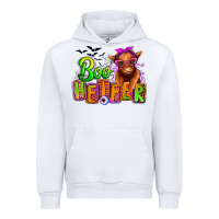 White Boo Heifer baby Cow Urban Hoodie - RanaPortraitStore