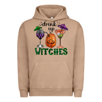 Pigment Burro Drink Up Witches Halloween Urban Hoodie - RanaPortraitStore