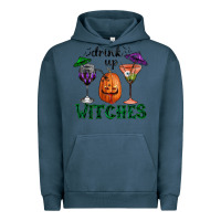 Pigment Midnight Navy Drink Up Witches Halloween Urban Hoodie - RanaPortraitStore