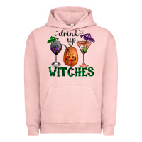 Pigment Salmon Drink Up Witches Halloween Urban Hoodie - RanaPortraitStore