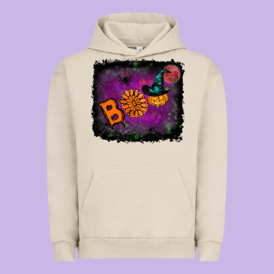 Boo Halloween Urban Hoodie Designed By Ranaportraitstore