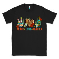 Black Peace Love Tequila Classic Tee - BundleAndBundleShop